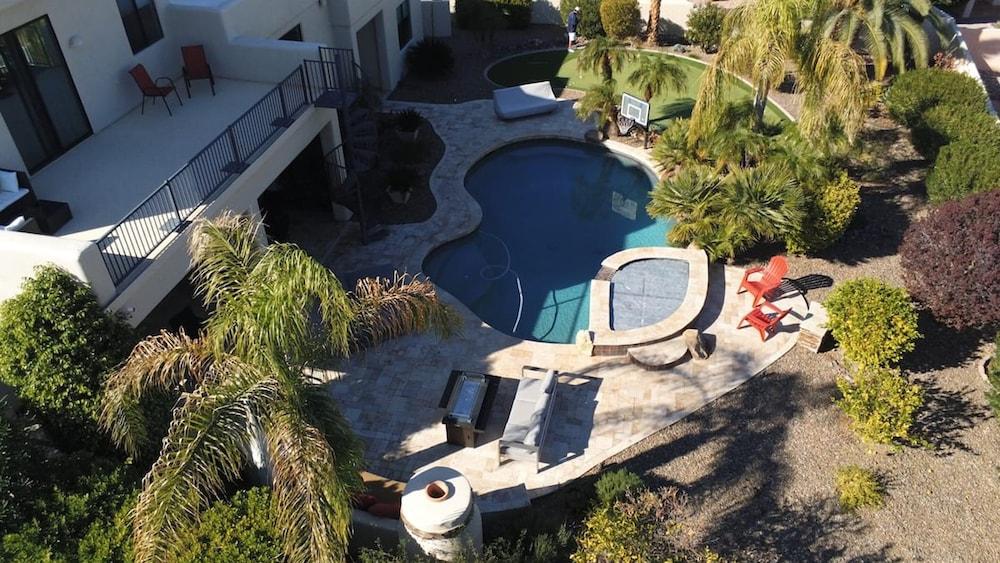 Luxury Contemporary Sanctuary w/ Pool and Views! Aerial View