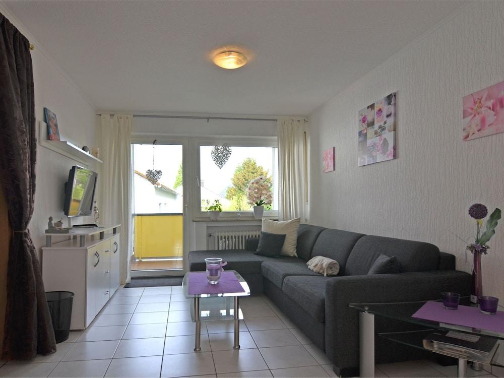Pretty Holiday Home With a Balcony Complete With Awning in Meschede in Northern Sauerland Living Room