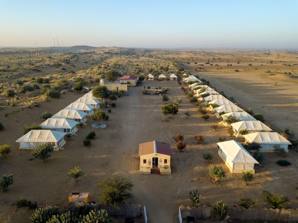 Wind Desert Camp Aerial View