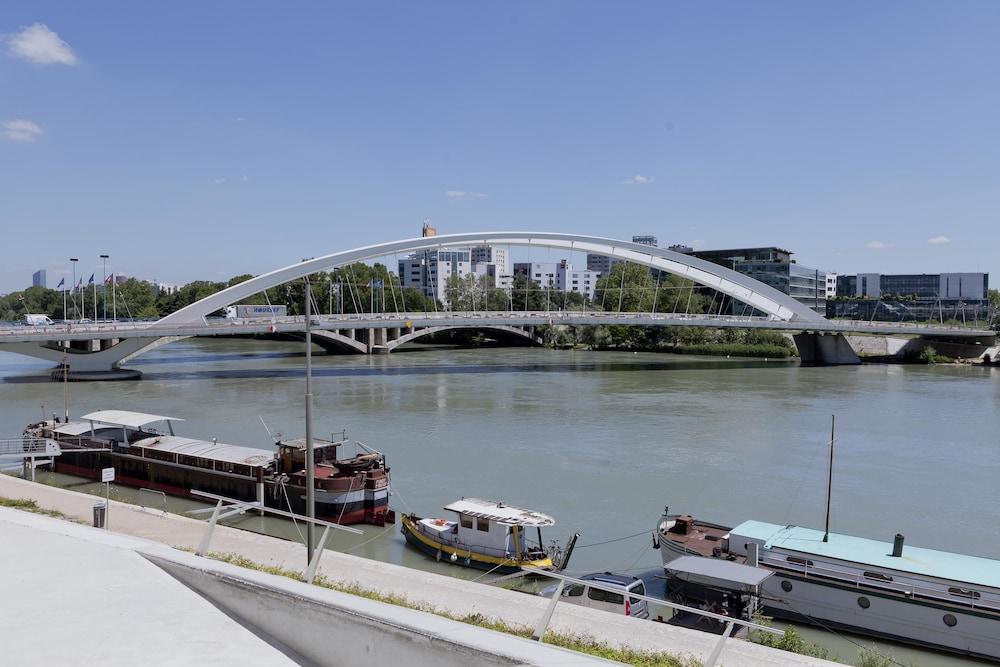 ibis Lyon Gerland Musée des Confluences Aerial View