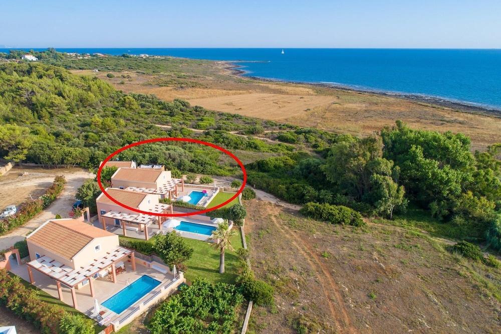 Antigoni Beach House Large Private Pool Walk to Beach Sea Views A C Wifi Car Not Required - 1012
